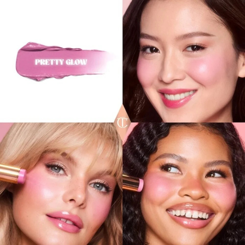 Charlotte Tilbury Blusher Highlight Spotlight Brightening Natural Nude Makeup Cosmetics Air Cushion Pen Blush Stick Cosplay Gift