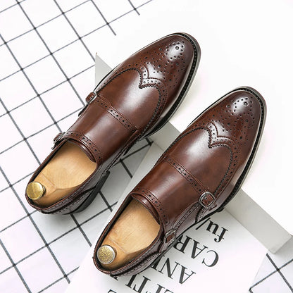 Formal Leather Shoes For Men Classic Casual Business Shoes Men High Quality Men's Dress Shoes Wedding Offcie Social Brogues Shoe