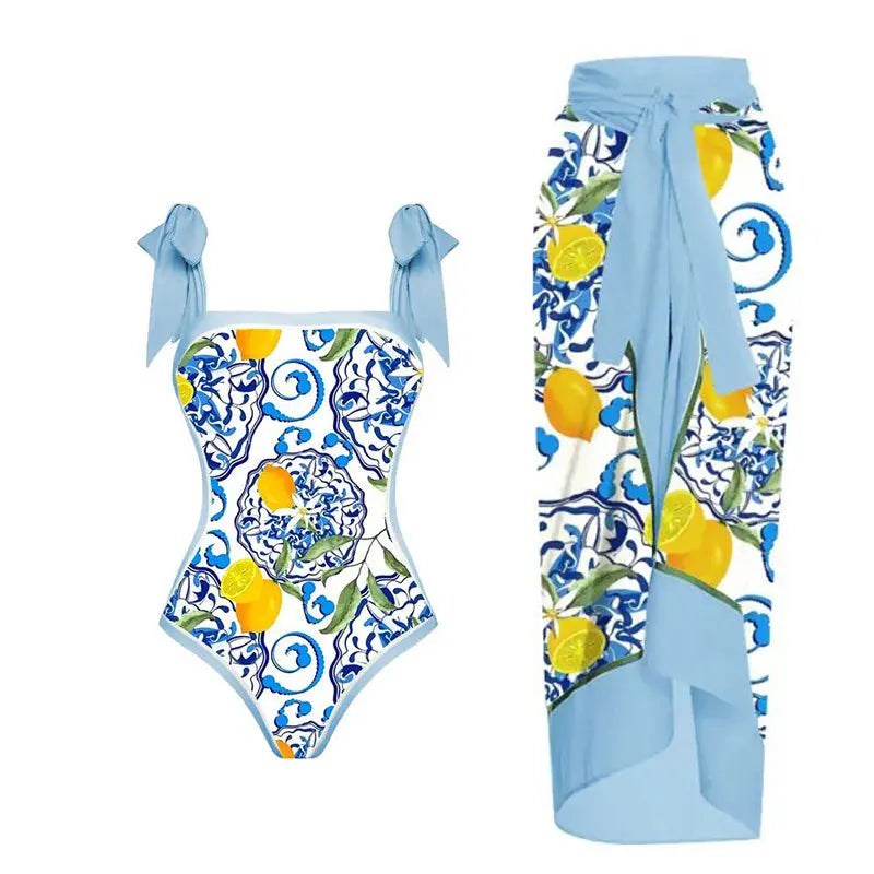 2023 New Arrival Push Up Women Bikini Set Floral Printed Ruffle Bikinis Strappy Bandage Swimwear Brazilian Biquini Bathing Suit