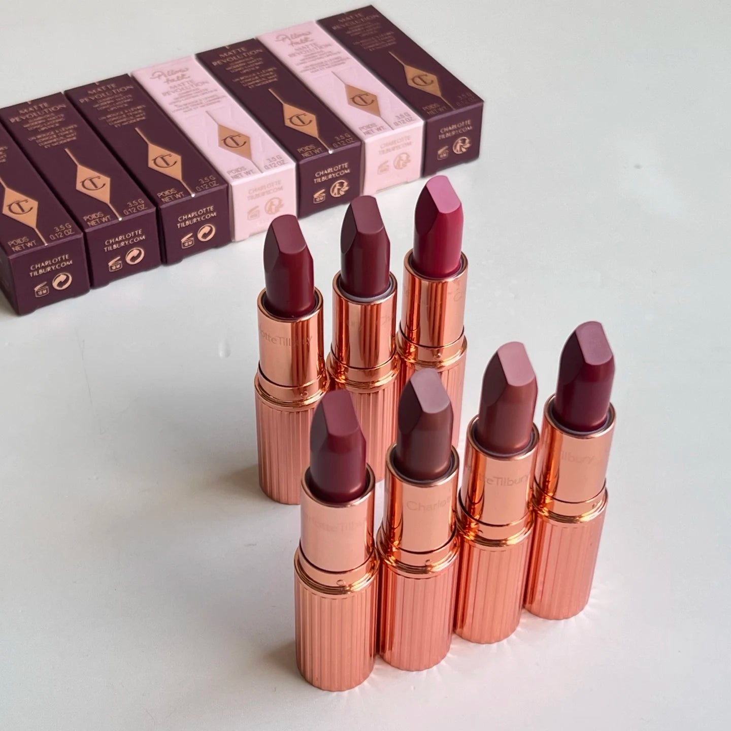 Charlotte Tilbury Makeup Lipstick Walk of No Shame Graceful Pink Pillow Talk Moisturizing Plumping Lip Gloss Strawberry Vanilla