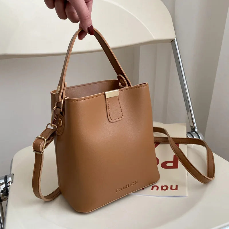 Women PU Leather Handbag Casual Tote Bag Lady Messenger Shoulder Bag Brand Design Female Totes Bolsa Black
