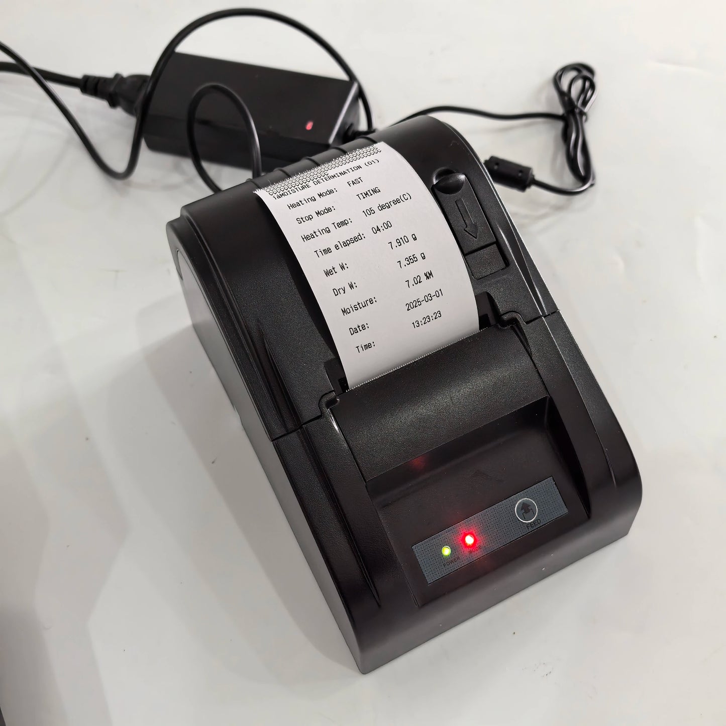 RS232 Thermal Printer | Compatible with Automatic Halogen Moisture Analyzer Heating Tester for Data Printing
