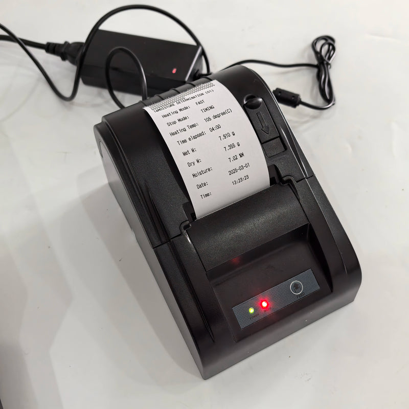 RS232 Thermal Printer | Compatible with Automatic Halogen Moisture Analyzer Heating Tester for Data Printing