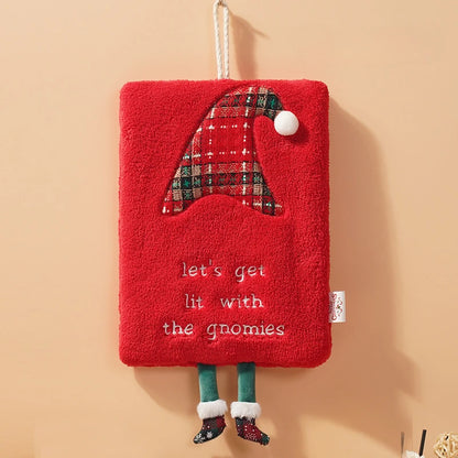 Christmas Hand Towels Kitchen Cloth Housewarming Gifts Christmas Decoration Dish Towel sfor Home Holiday Xmas ﻿Cloth Man Woman