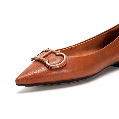 C-H Women's Flats Simple Solid Coloured Classic Fashionable Style Pointed Toe Suitable for Business Office Comfortable For Girls