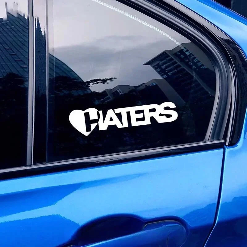 “HATERS" Stickers，cool and fashion stickers for Cars, Trucks, Walls, Laptops, Windows, Motorcycles, Bumpers Or Crafts