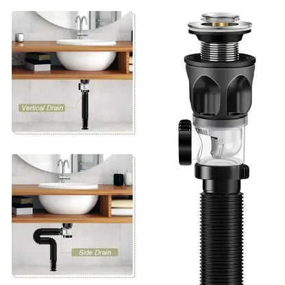 Kitchen Bathroom Basin Drain Pipe Bath Flexible Universal Sink Sink Drain Hose Sink Basin Drain Pipe