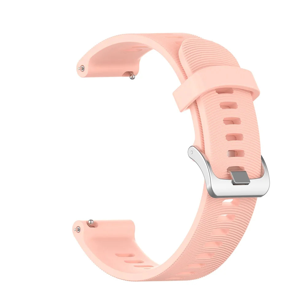 For Garmin 245 Strap Official Button Silicone Watch Band Sports Strap For Forerunner 245M/645/Vivoactive 3/Venu/Venu SQ Bracelet