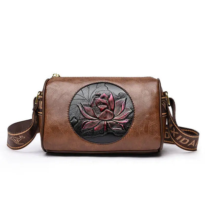 Women Embroidery Tote Bag High Quality Leather Ladies Handbags 2024 Women Shoulder Bag Small Crossbody Bags For Women Sac a Main
