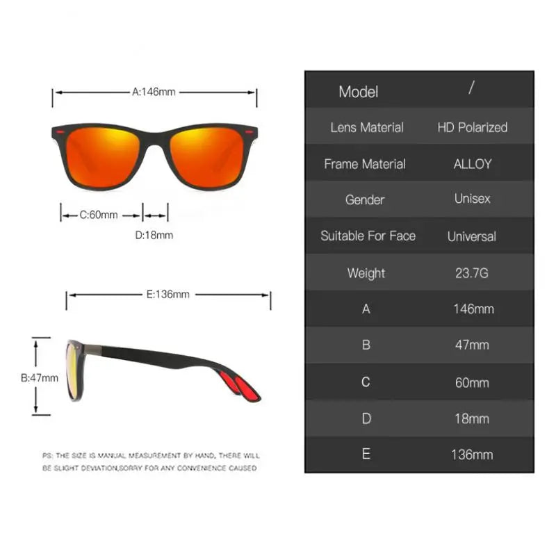 Sunglasses Men Luxury Driving Classic Male Eyewear Sun Goggles Travel Fishing Sunglasses UV400 Men Polarized Sunglasses