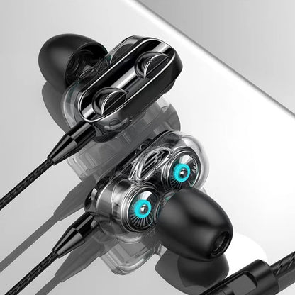 In Ear Stereo Earphone For iPhone Xiaomi Huawei Android Noise Canceling Design Running Gaming Audio Accessories Heavy Bass Sound