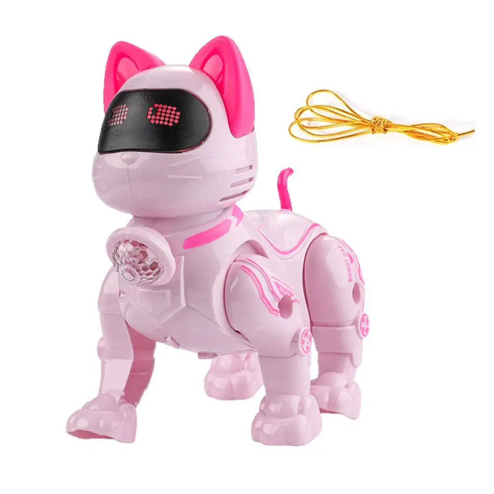 Electric Robot Dog Toy Animal Vehicle Mini size Electronic Pets DIY Installation Imitates Animals Children's Educational Toys