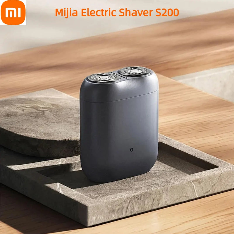 Xiaomi Mijia Electric Shaver S200 No Box Portable IPX7 Wet Dry Shaving Rechargeable Magnetic Suction Blade Head Razors