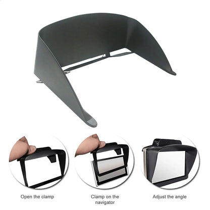 Car Navigation Sun Protection GPS Sun Shade CoverUniversal Vehicle Navigator Sun Shade Visor Anti-reflective For 6&7 Inch GPS