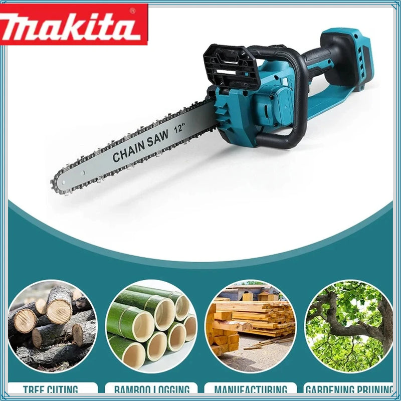 Makita Power Tool 2200W Portable Chainsaw Brushless Electric Chain Saw 18V Rechargeable Cordless Graden Pruning Tools