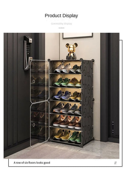 Shoe Rack Storage Shelf Shoes Entrance Hallway Furniture Cupboards Splicing Dustproof Transparent Box Organizador De Zapatos