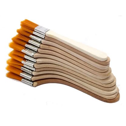 12pcs Nylon Paint Brush Set - High-Quality Synthetic Bristles for Acrylic, Oil, Watercolor, Drawing, and Art Supplies