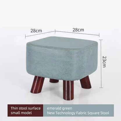 Simple Solid Wood Household Small Stool Children's Short Stool At Home Entrance Living Room Coffee Table with Sturdy Shoe Stool