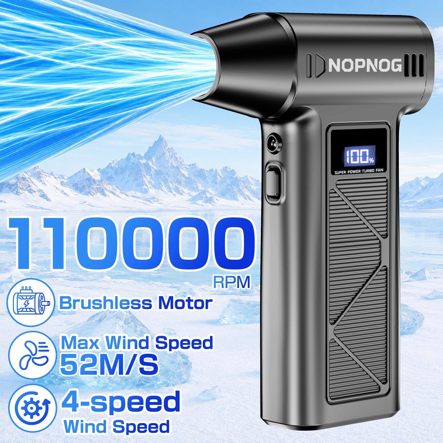Blower Car Turbo Fan Violent Jet Fan Cleaning Blowing Tool Auto Dust Collector Portable Air Duster Hair Dryer Multipurpose PK X8