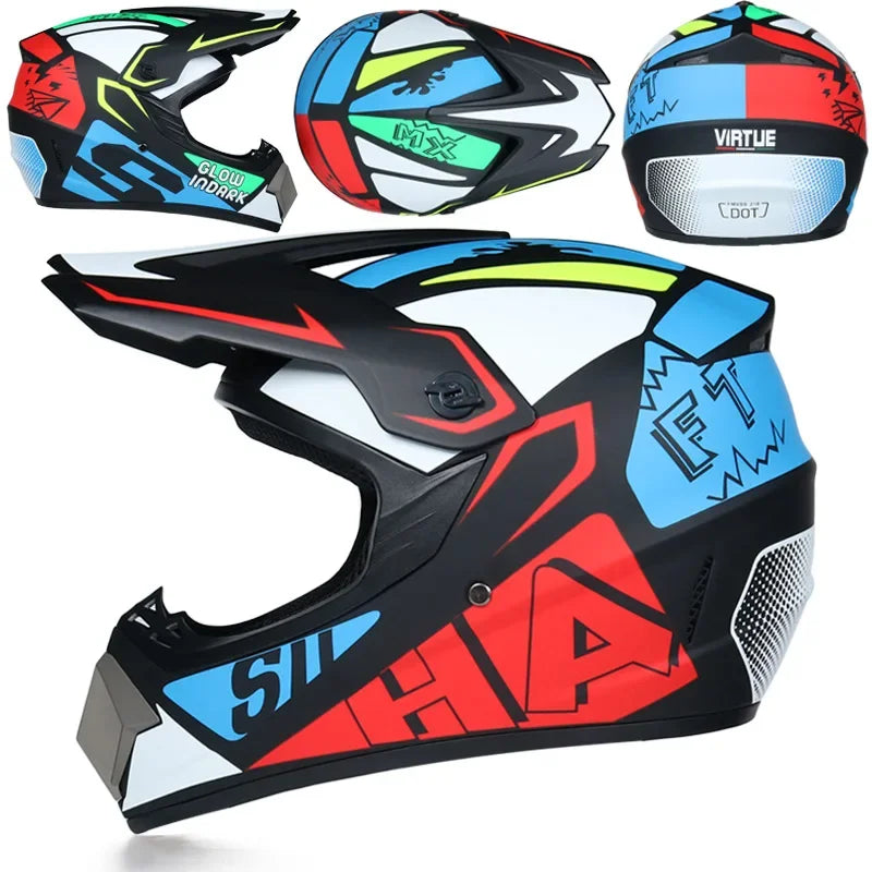 Motorcycle Helmet Children Off-road Helmet For Kids child MotoBike Downhill AM DH Cross safety Helmet Capacete Motocross Casco