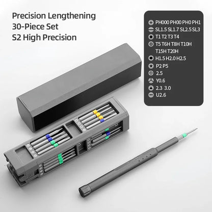 Screwdriver Kit 30 40 44 Precision Magnetic Bits Dismountable Screw Driver Set Tool for Mobile Phone Repair Hand Tools