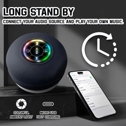 Portable Wireless Bluetooth Speaker IPX4 Waterproof Loudspeaker Outdoor Sports Bathroom Large Suction Cup Mini Stereo Sound Box