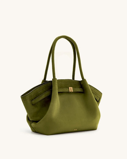 JW PEI Dumpling Bun New Small Women's Shoulder Crossbody Bag High Quality Handheld Small Bag Women'sMedium Faux Suede Tote Bag
