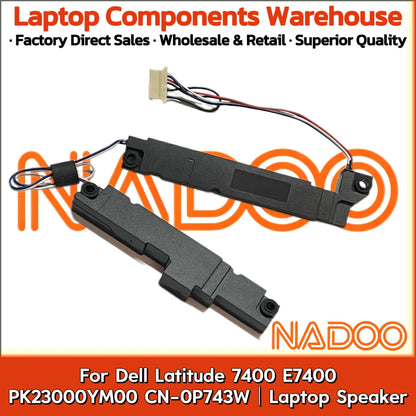 New Original Laptop Notebook Audio Speaker For Dell Latitude 7400 E7400 PK23000YM00 CN-0P743W built-in speaker horn audio