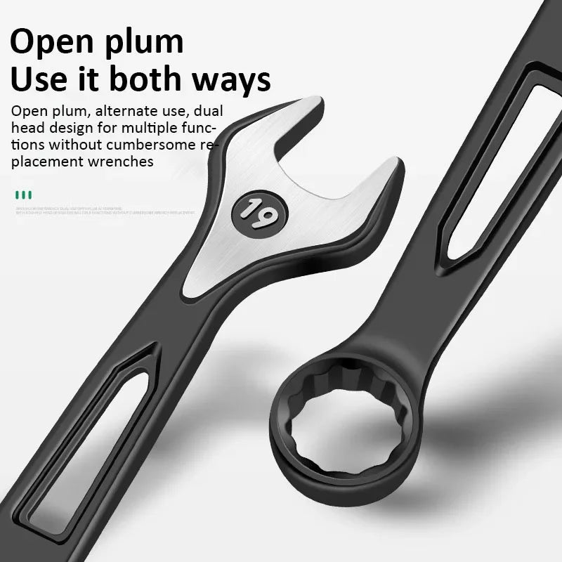 Durable Ratchet Wrench 8-32mm Universal Double Open Ends Torx Wrench Combination Wrench Fast Ratchet Wrench Auto Repair Tools