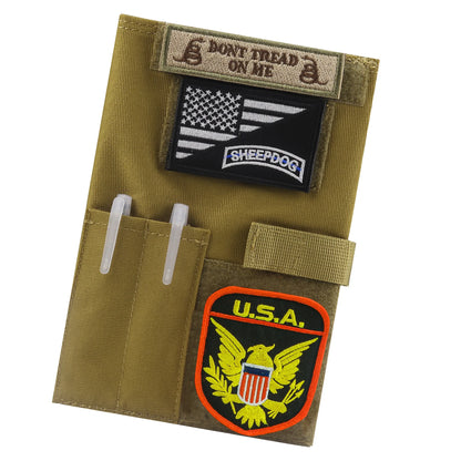 5.5*8in Tactical Notebook Cover Outdoor Memo Cover Notebook Case Diary Book Cover Camping Accessories