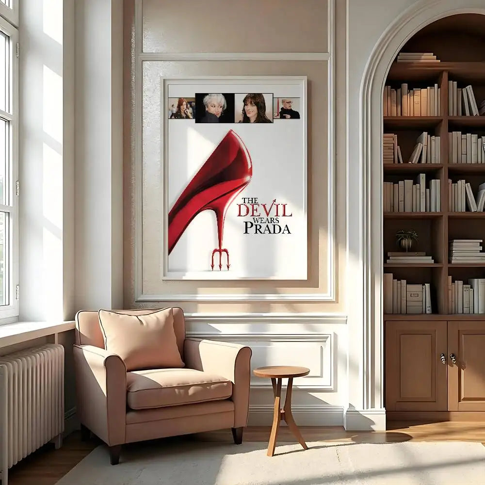 Movie The Devil Wears Prada Poster Gallery Prints Self Adhesive Home Decor Decoration Wall Decals Living Room Sticker