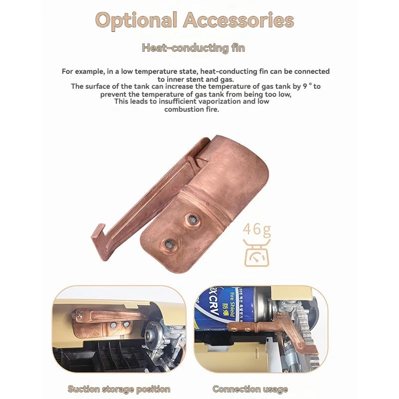 Outdoor Portable Folding Cassette Stove for Camping Butane High-Fire Integrated All-in-One Gas Stove Trekking Accessory