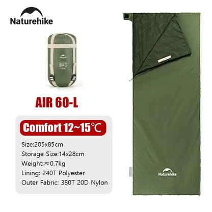 Naturehike Camping Sleeping Bag Outdoor Ultralight LW180 Waterproof Sleeping Bag Hiking Traveling Climbing 3 Seasons