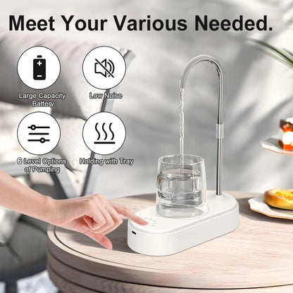 Electric Drinking Water Pump Automatic Water Dispenser For Gallon Drinking Water Bottle Pump For Home Office Portable Cold Water