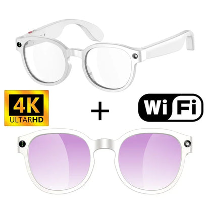 Lenovo 4K AI Smart Glasses with Camera Anti-Shake Video Recording & WiFi Transmission Real-Time Translation Smart Glasses