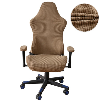 Simple Home Gaming Chair Cover Universal Computer Game Competitive Chair Seat Backrest Armrest Elastic Swivel Chair Covers Home
