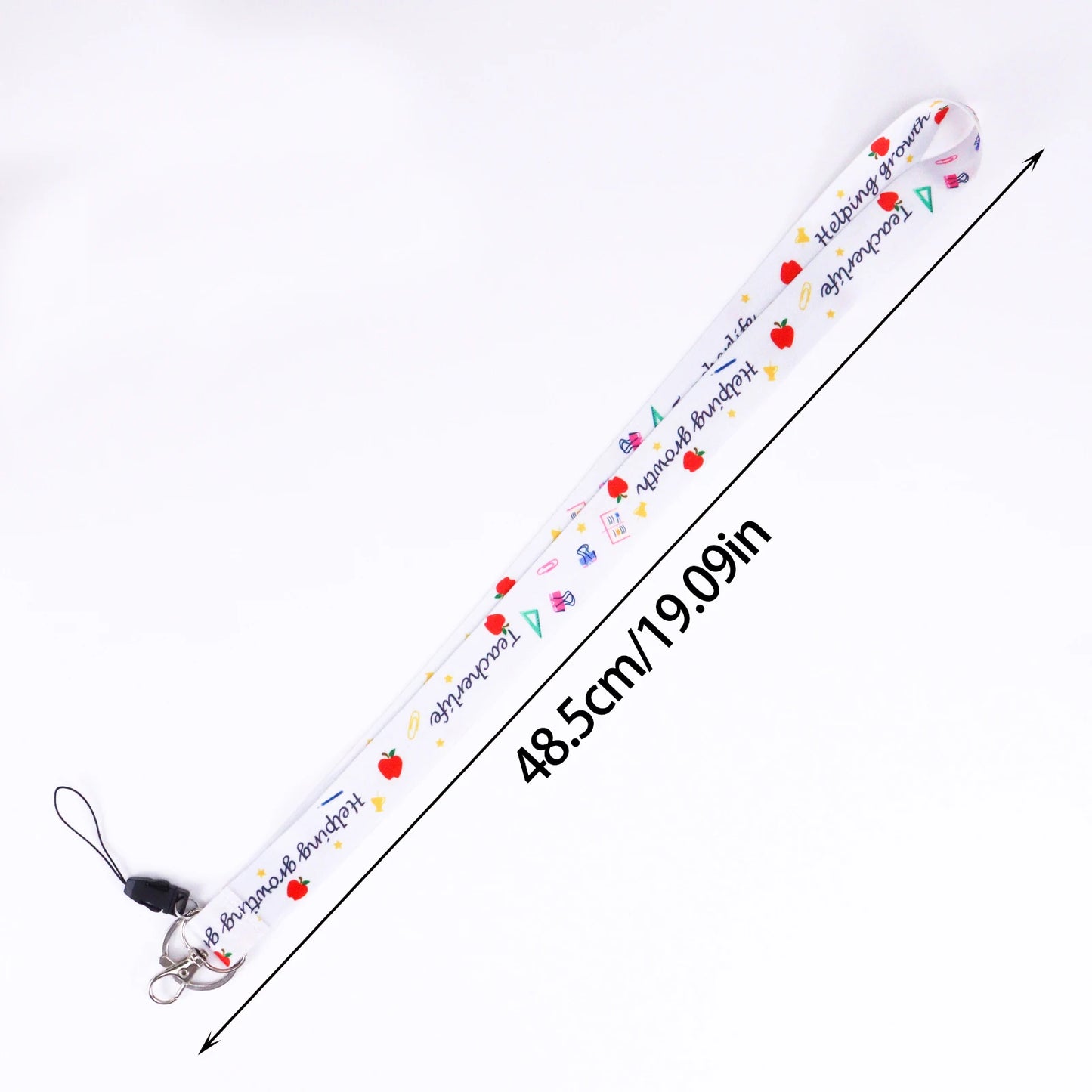 Mobile Phone Teacher Lanyard Fashion Neck Strap Keychain Teacher Lanyard for ID Card Holder Keys Keychain Keyring Gift