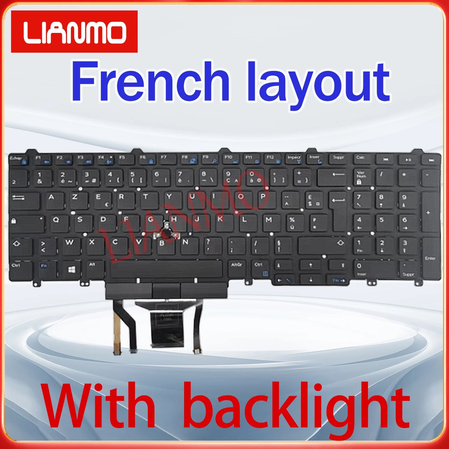 US/DE/SP/LA/UK/FR For Dell Latitude E5550 E5570 5580 5590 5591 P53F M3510 7510 7710 7720 7510 7520 Backlight Keyboard