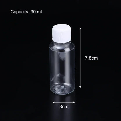 1/5/10Pcs Plastic Bottle Transparent Refillable Small Mouth Bottle Portable Sample Vials Cosmetic Containers for Lotion Creams