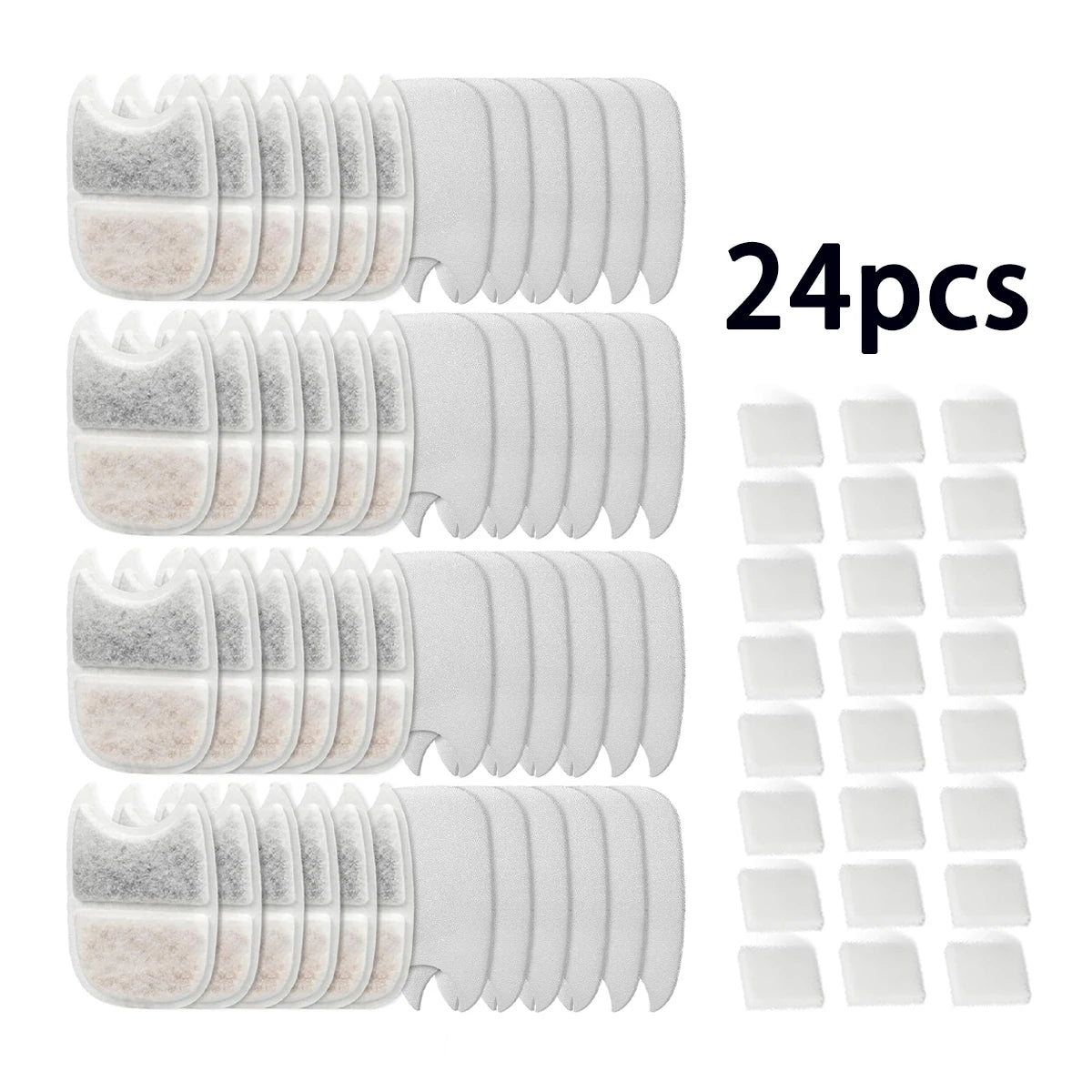 Replacement Filters Pet Cat Water Dispenser Filters Accessorie Replacement Filters for Cat Water Fountain Activated Carbon