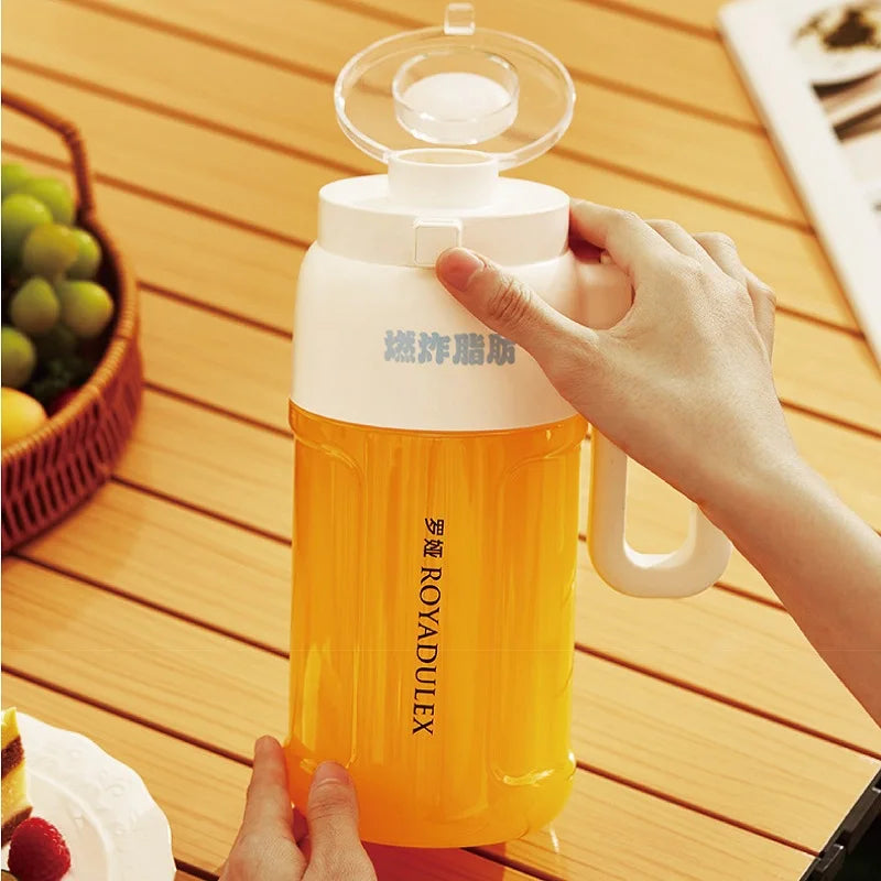 1000ml Electric Juicer Multifunctional Wireless Juicer Cup Blender Portable Drinking Cup Milkshake Blender Juicer Home 1500mAh