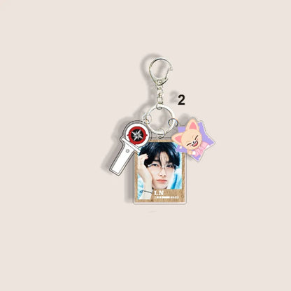 SKZOO New 6cm Acrylic Keychain Stray Kids New Album Li Longfu Keychain Pendant Bag Supporting Peripheral Gifts