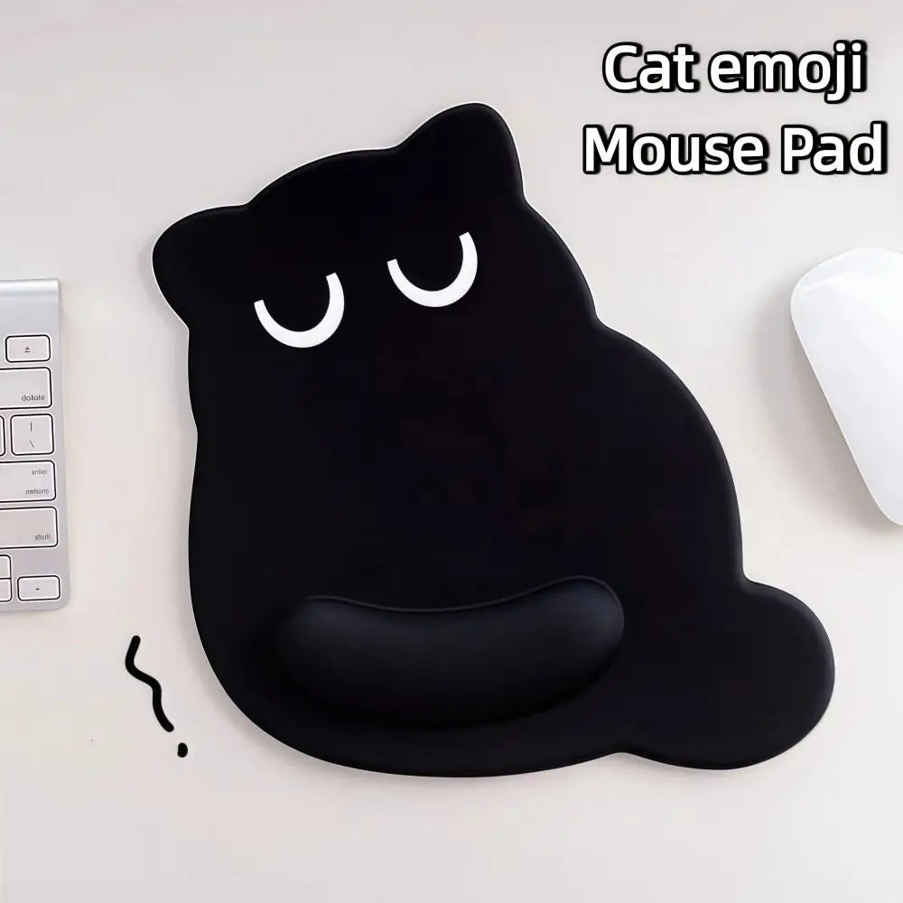 Big-eyed Cat Mouse Pad Non-Slip Comfortable Wrist Rest Typing Pad Soft Dirt-resistant Ergonomic Mouse Pad For Computer Office