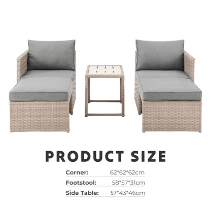 Outdoor Dining Garden Furniture Set Sun Lounger & Sofa for Hotel Park Courtyard Apartment Workshop-Stylish Outdoor Living