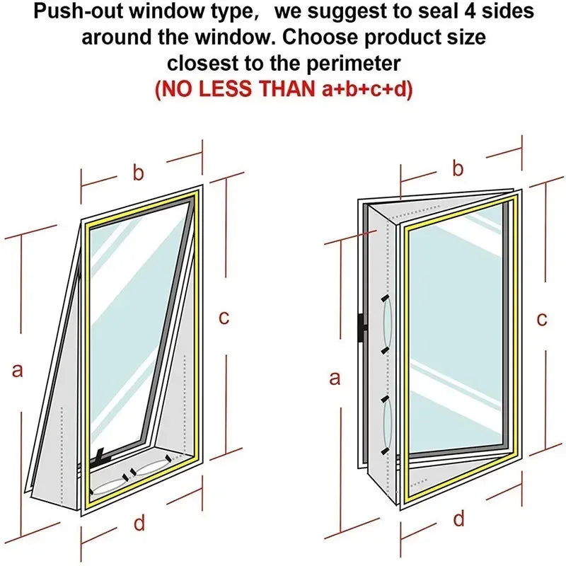 Air Lock Window Seal for Portable Air Conditioner, 3/4/5M Flexible Cloth Sealing Plate Window Seal with Zip and Adhesive Fast