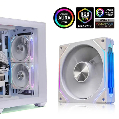 PRISM 4 RS Computer Case Fan 12cm ARGB 4 Pin Quiet Cooling Fan 12V Large Air Volume 800-1600RPM