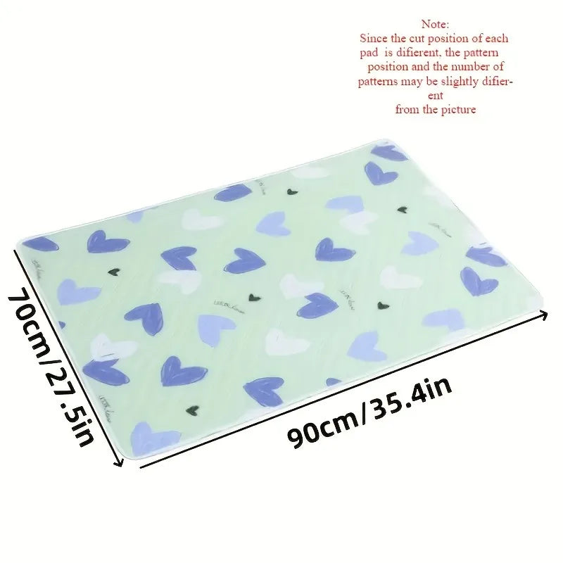 Washable & Reusable Anti-Slip Bed Protector Pad - Thick Durable Polyester Fiber Care Mat Design for Cat, Dog & Pets Cat Beds