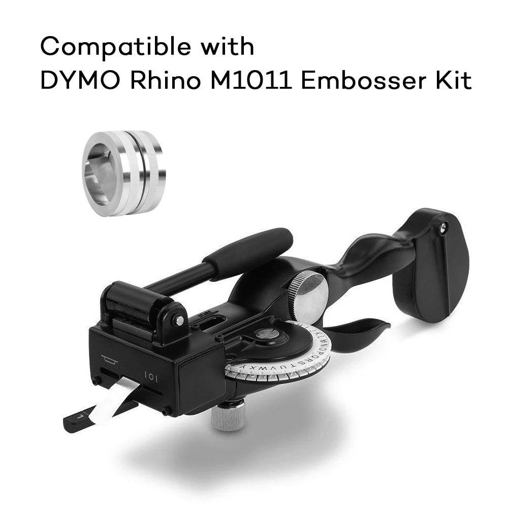 1Roll 12mm 32500 35800 31000 Compatible Dymo Tape Stainless Steel/Aluminum 3D Embossing tape for DYMO Rhino M1011 Metal Embosser