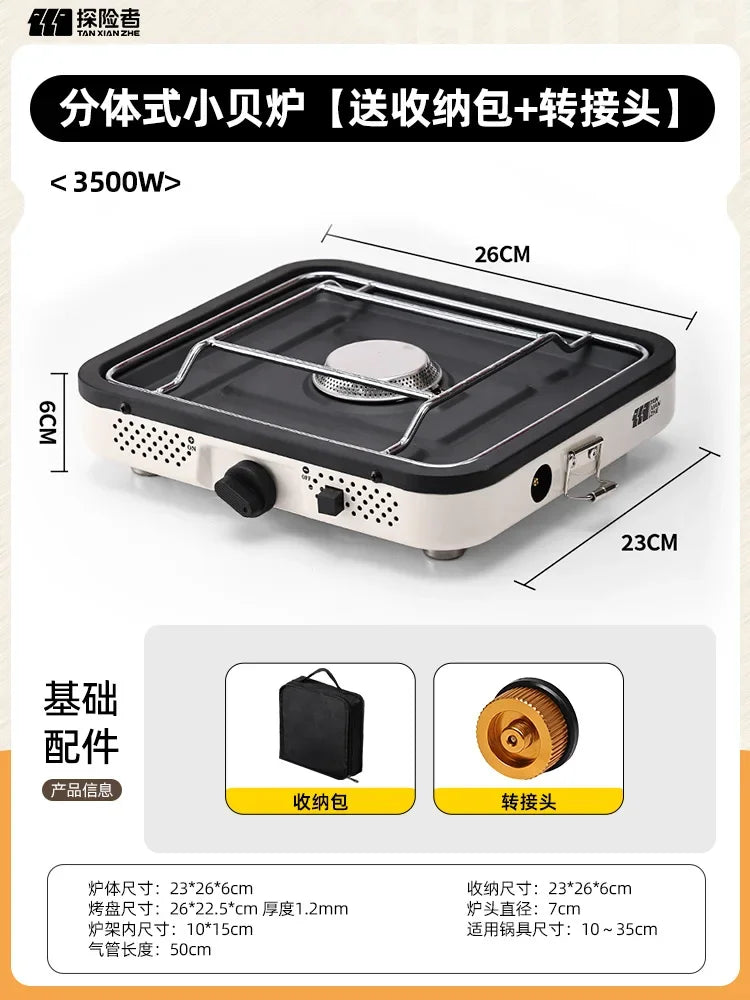 Portable Outdoor Gas Stove Detachable Camping Cooking Equipment New Tea Brewing Stove DAL
