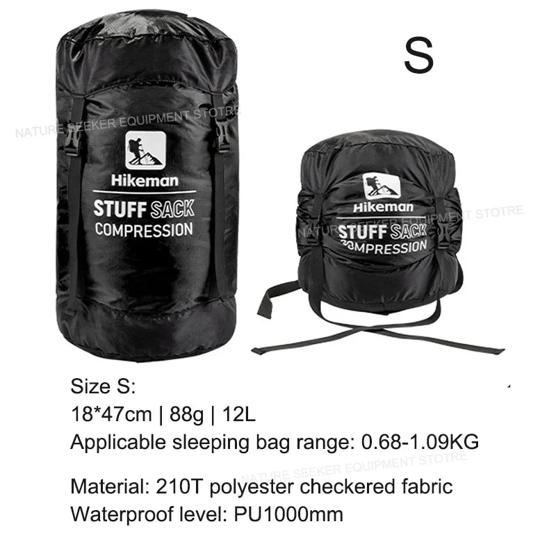 HIKEMAN Compression Stuff Sack for Sleeping Bag Outdoor Camping Backpacking Hiking Gear Storage Bags